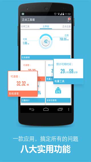 正点工具箱（正点工具箱是款Android手机上最新最好的手机加速、一键省电、内存优化工具集！100%延）