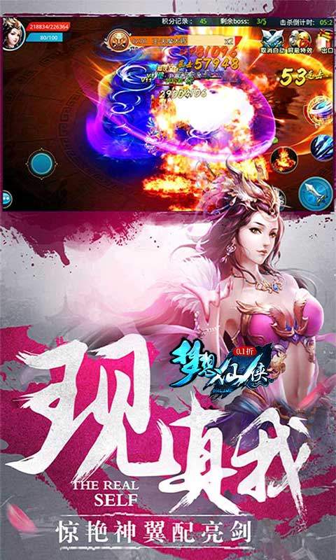 梦想仙侠（怀旧0.1折）游戏截图