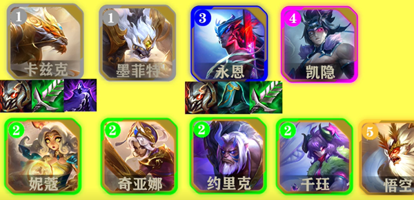 金铲铲之战天降神刺阵容怎么搭配图二