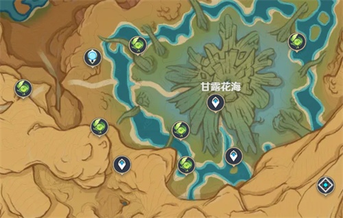 原神荒石苍漠草神瞳位置大全_3.6荒石苍漠草神瞳位置在哪