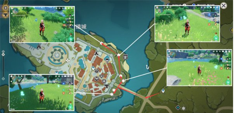 6-蒙德城采集路线