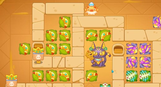 保卫萝卜4法老归来第56关怎么过图六