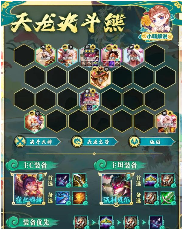 金铲铲之战s11天龙决斗熊阵容怎么搭配图四 金铲铲之战s11天龙决斗熊阵容怎么搭配图四