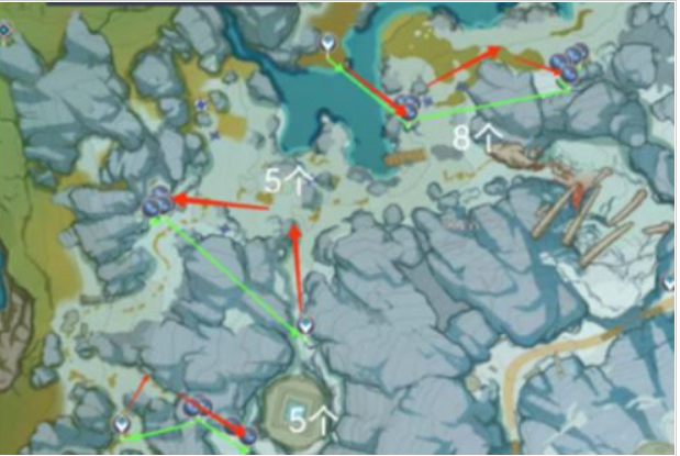 原神星银矿石50份星银矿石线路图1 原神星银矿石50份星银矿石线路图1