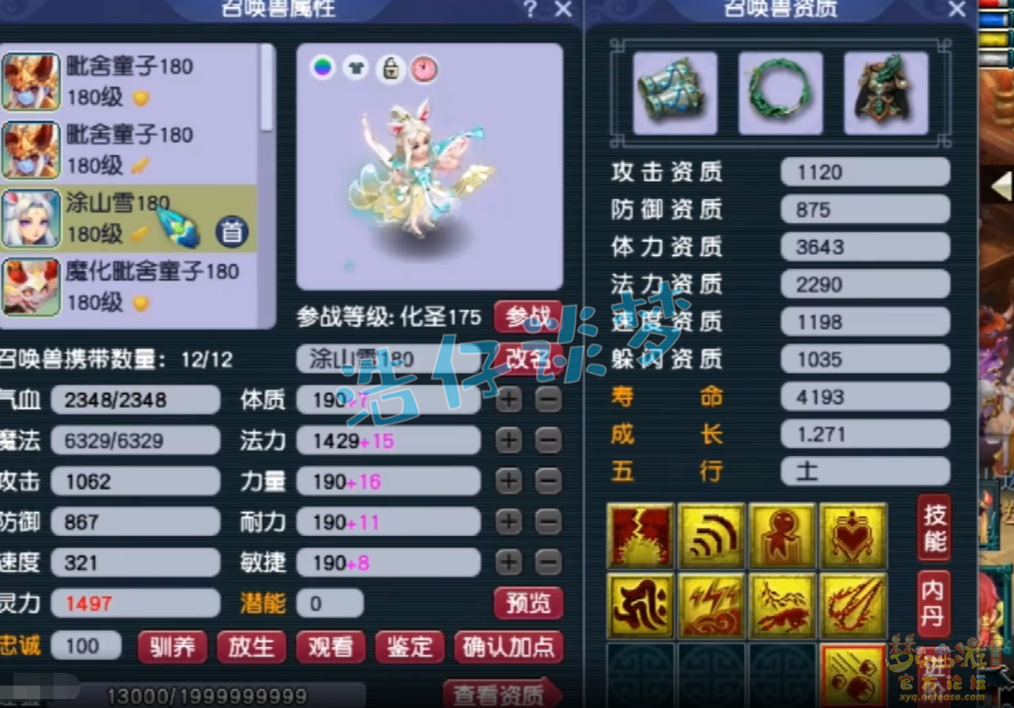 梦幻西游服战五庄观面板展示_服战五庄观面板怎么样