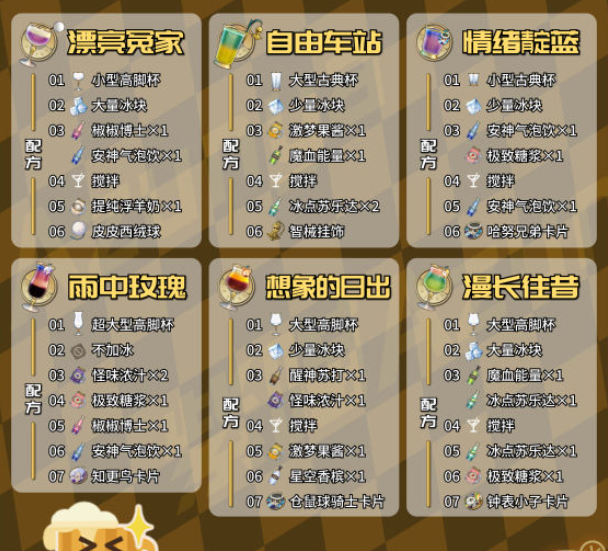 崩坏星穹铁道杯中逸事配方是什么图三 崩坏星穹铁道杯中逸事配方是什么图三