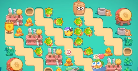 保卫萝卜4秋天的第一杯奶茶第10关怎么过图三