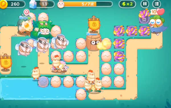 保卫萝卜4秋天的第一杯奶茶第6关怎么过图四 保卫萝卜4秋天的第一杯奶茶第6关怎么过图四