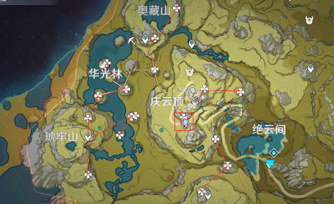 原神清心采集路线介绍2
