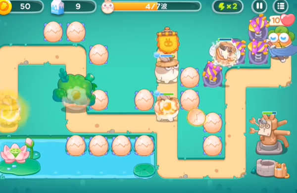 保卫萝卜4秋天的第一杯奶茶第6关怎么过图三 保卫萝卜4秋天的第一杯奶茶第6关怎么过图三